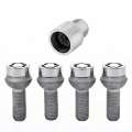 Picture of McGard Wheel Lock Bolt Set - 4pk- Radius Seat M12X1-5 - 17mm Hex - 27-9mm Shank Length - Chrome