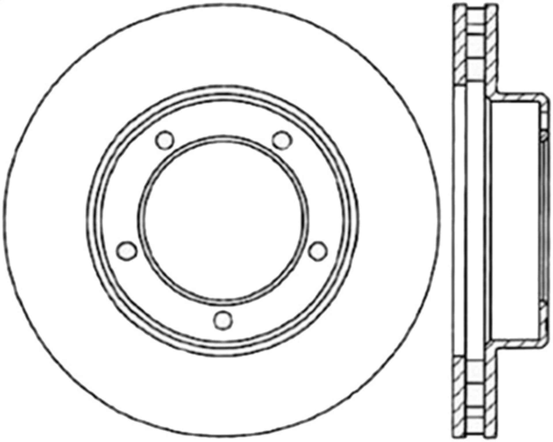 Picture of StopTech 98-07 Lexus LX - Toyota Land Cruiser Cryo Slotted Front Right Sport Brake Rotor