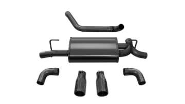 Picture of Corsa 2018-2024 Jeep Wrangler JL 2-5in Dual Rear Exit Black Tips Sport Axle-Back Exhaust