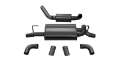 Picture of Corsa 2018-2024 Jeep Wrangler JL 2-5in Dual Rear Turn Down Exit Black Touring Axle-Back Exhaust