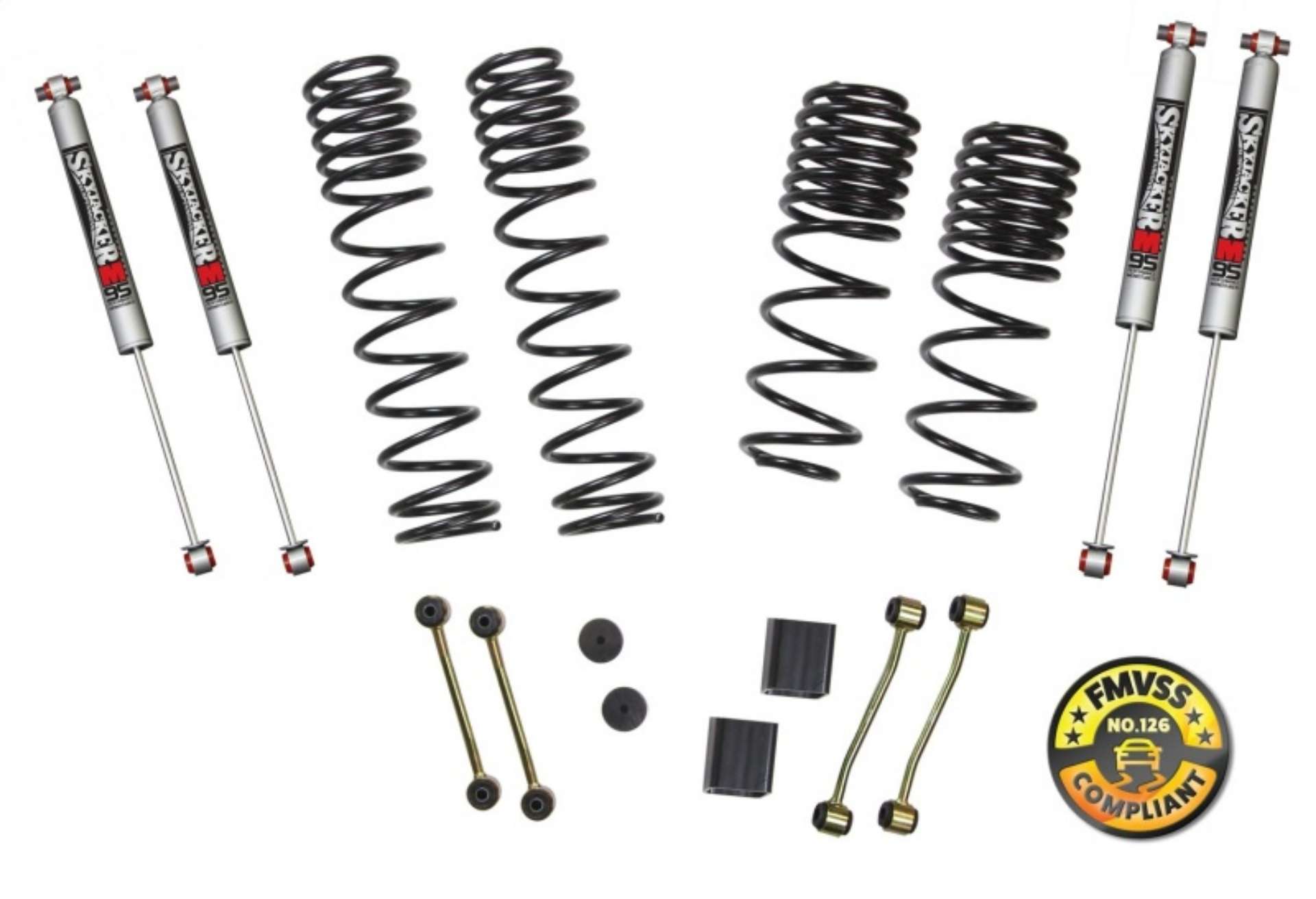 Picture of Skyjacker 2018 Jeep Wrangler JL 2in-2-5in Suspension Lift Kit w-M95 Shocks