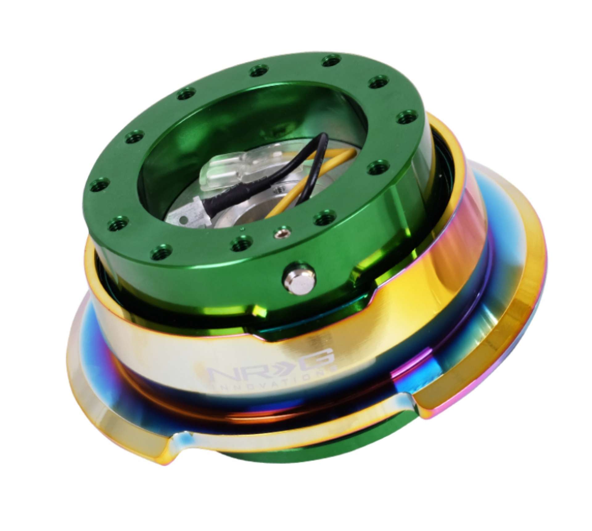 Picture of NRG Quick Release Gen 2-8 - Green Body - Neochrome Ring