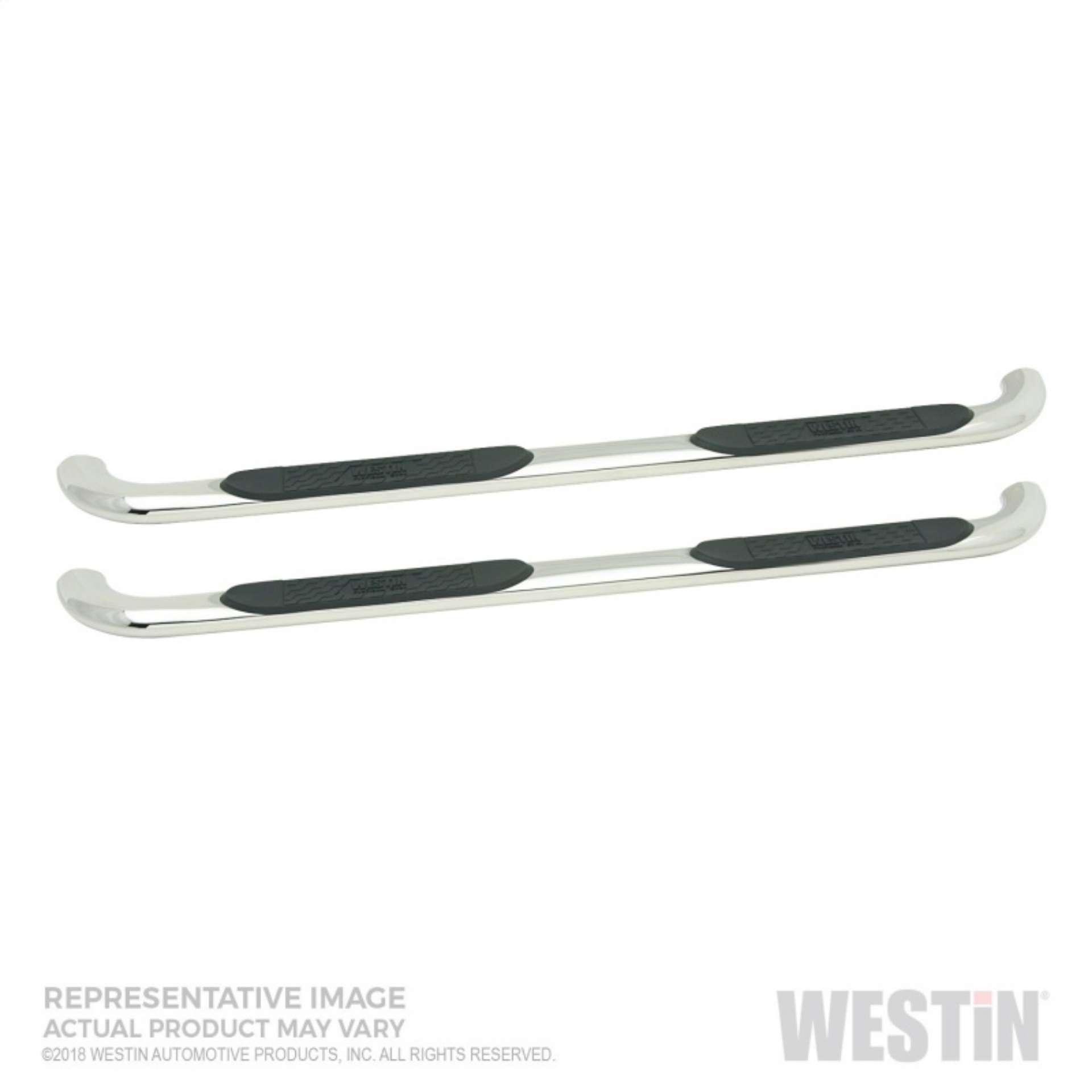 Picture of Westin 2019 Chevrolet Silverado-Sierra 1500 Crew Cab Platinum 4 Oval Nerf Step Bars - SS