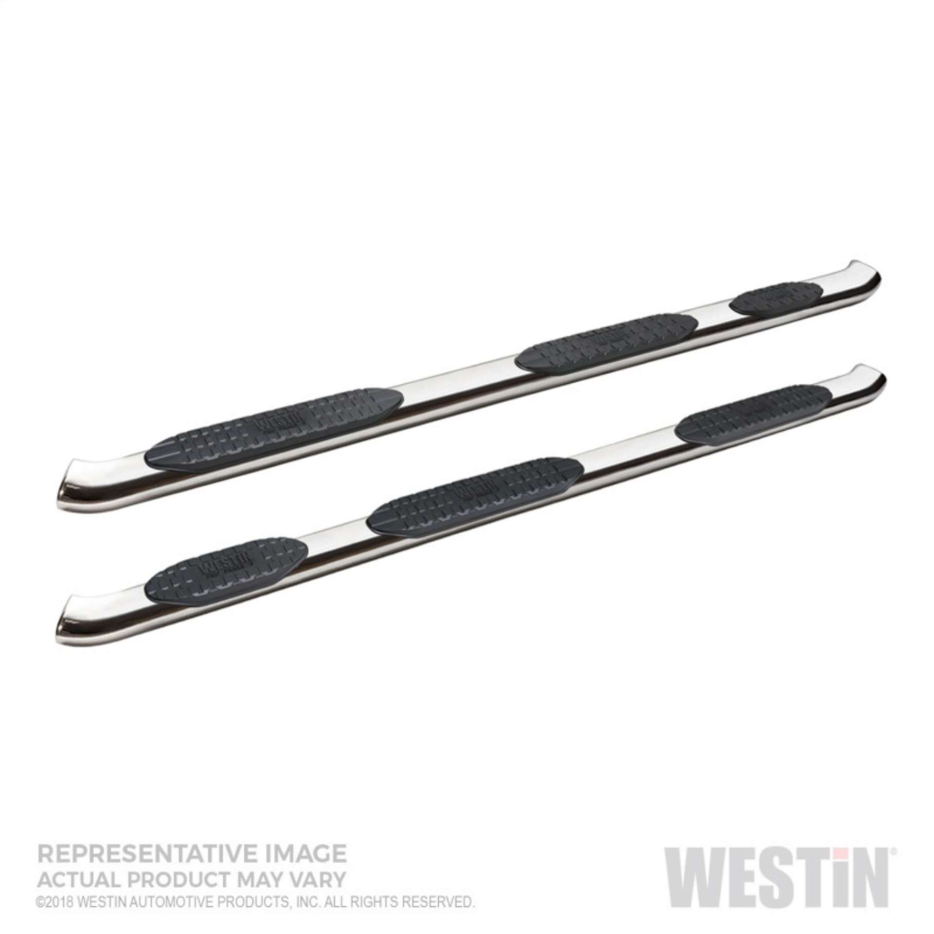 Picture of Westin 2019 Chevrolet Silverado-Sierra 1500 CC 5-5ft PRO TRAXX 5 WTW Oval Nerf Step Bars - SS