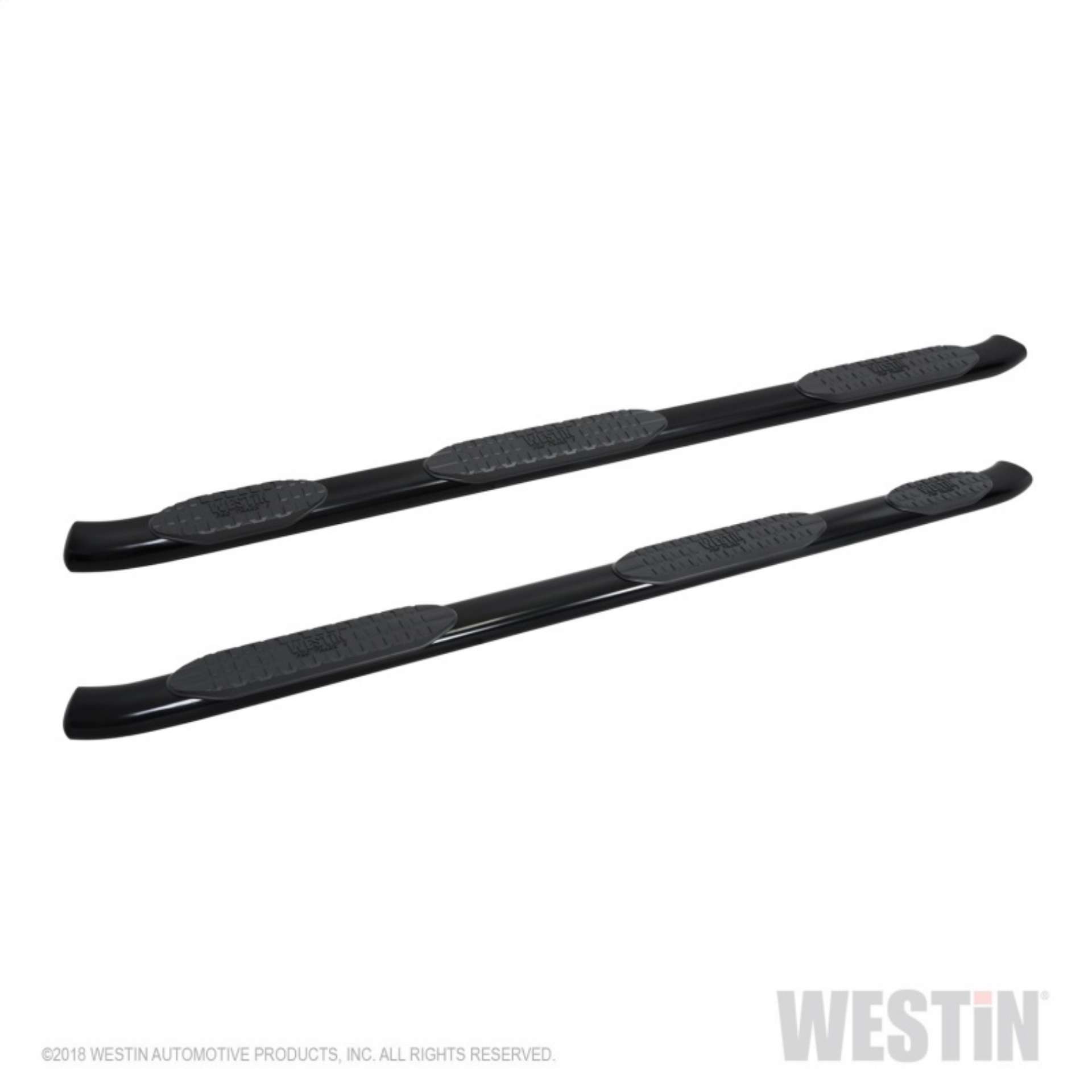 Picture of Westin 2019 Chevrolet Silverado-Sierra 1500 CC 5-5ft PRO TRAXX 5 WTW Oval Nerf Step Bars - Black