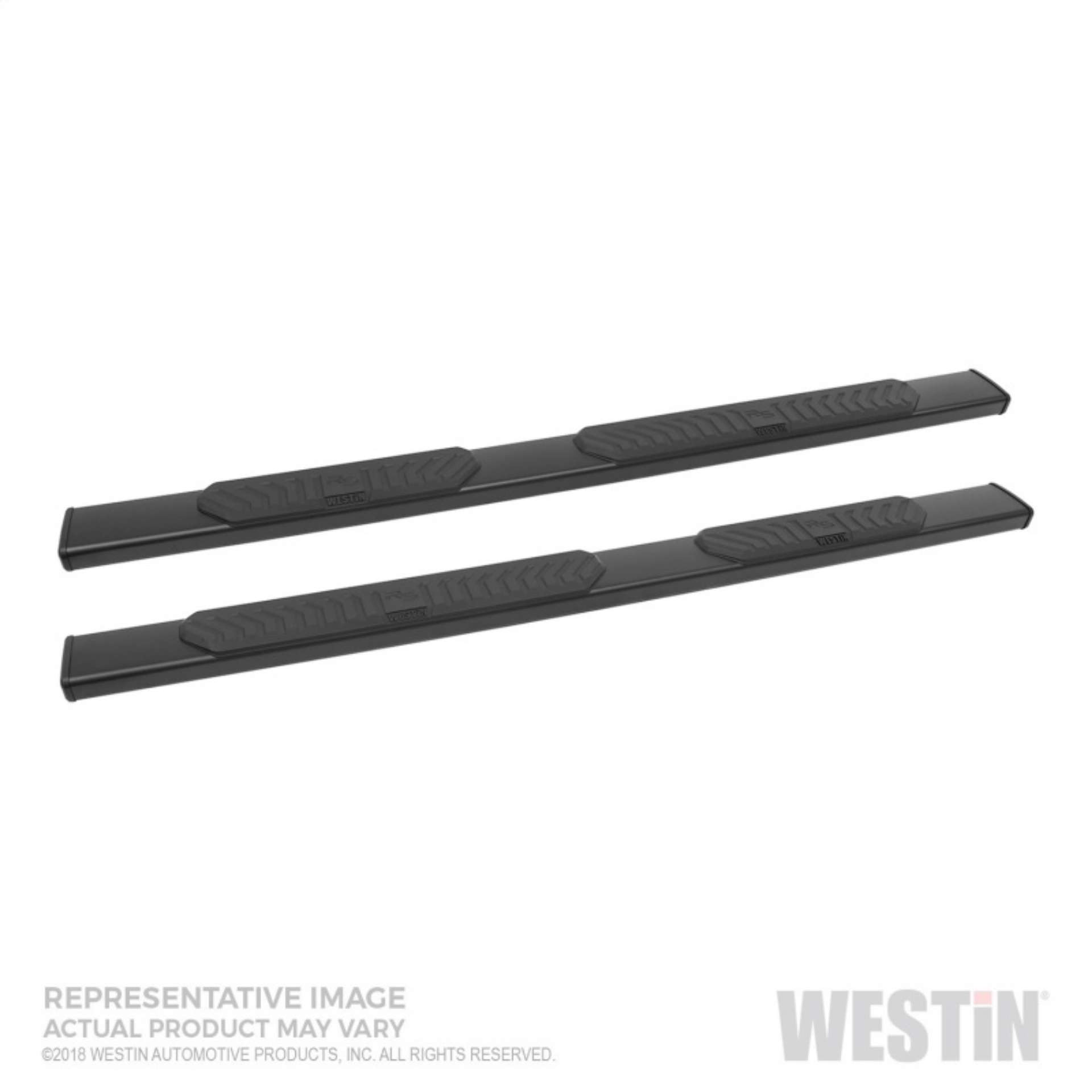 Picture of Westin 2019 Chevrolet Silverado-Sierra 1500 Crew Cab R5 Nerf Step Bars - Black