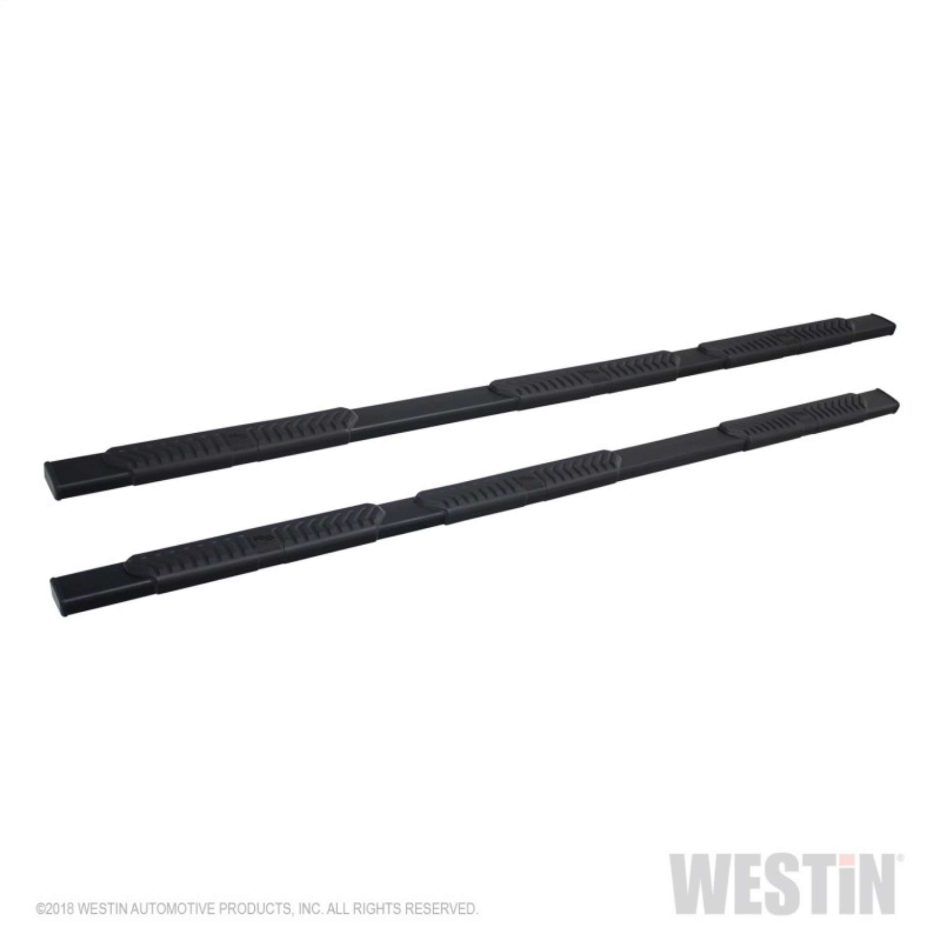 Picture of Westin 2019 Chevrolet Silverado-Sierra 1500 Crew Cab 5-5ft R5 Modular Nerf Step Bars - Black