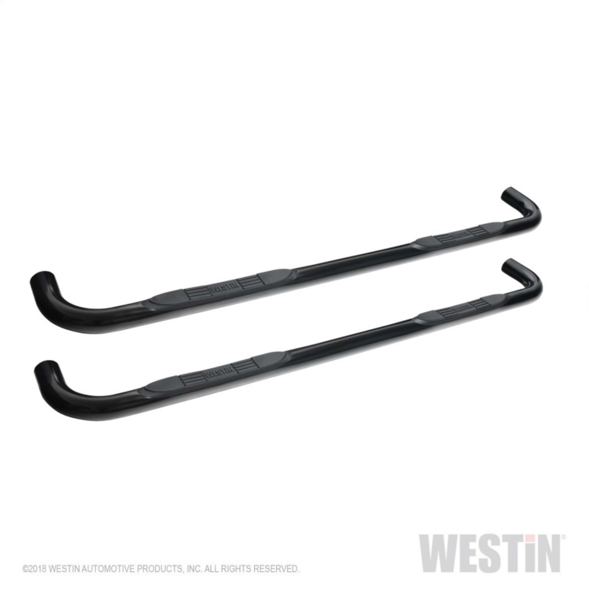 Picture of Westin 2019 Chevrolet Silverado-Sierra 1500 Crew Cab E-Series 3 Nerf Step Bars - Black