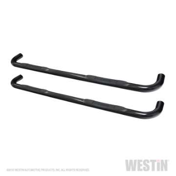 Picture of Westin 2019 Chevrolet Silverado-Sierra 1500 Crew Cab E-Series 3 Nerf Step Bars - Black