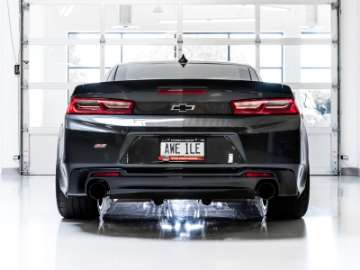 Picture of AWE Tuning 16-19 Chevrolet Camaro SS Axle-back Exhaust - Touring Edition Diamond Black Tips