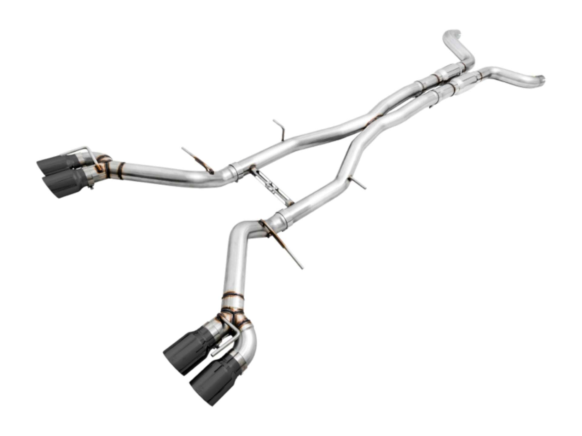 Picture of AWE Tuning 16-19 Chevy Camaro SS Resonated Cat-Back Exhaust -Track Edition Quad Diamond Black Tips