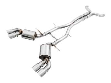 Picture of AWE Tuning 16-19 Chevy Camaro SS Res Cat-Back Exhaust -Touring Edition Quad Chrome Silver Tips