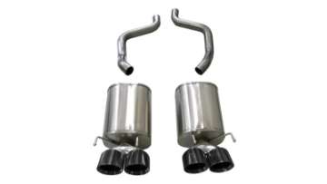 Picture of Corsa 2009-2013 Chevrolet Corvette C6 6-2L Black Sport Axle-Back Exhaust w-4-5in Tips