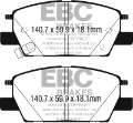 Picture of EBC 2016+ Chevrolet Malibu 1-5L Turbo Elec PB Greenstuff Front Brake Pads