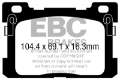 Picture of EBC 2017+ Genesis G90 5-0L Greenstuff Rear Brake Pads