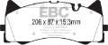 Picture of EBC 2015+ Mercedes-Benz C63 AMG W205 4-0L Twin Turbo Redstuff Front Brake Pads