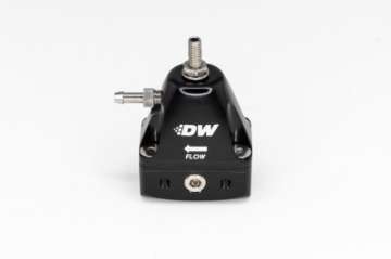 Picture of DeatschWerks DWR1000iL In-Line Adjustable Fuel Pressure Regulator - Black