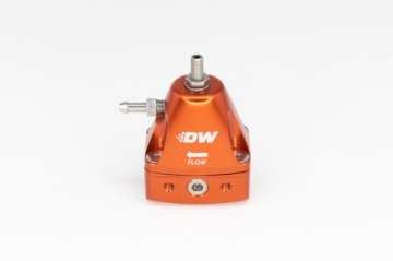 Picture of DeatschWerks DWR1000iL In-Line Adjustable Fuel Pressure Regulator - Orange