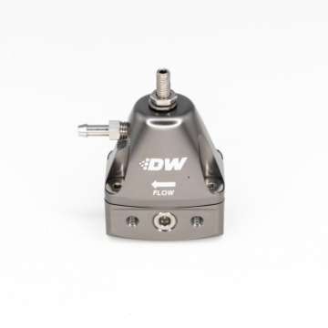 Picture of DeatschWerks DWR1000iL In-Line Adjustable Fuel Pressure Regulator - Titanium