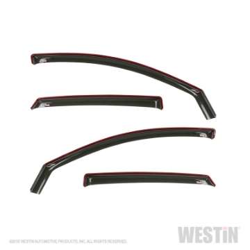 Picture of Westin 2018-2019 Honda Accord Sedan Wade In-Channel Wind Deflector 4pc - Smoke