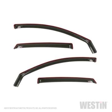 Picture of Westin 2018-2019 Honda Accord Sedan Wade In-Channel Wind Deflector 4pc - Smoke