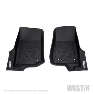 Picture of Westin 2018-2019 Jeep Wrangler JL Wade Sure Fit Floor Liners Front - Black