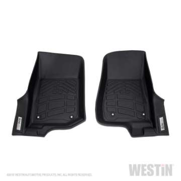 Picture of Westin 2018-2019 Jeep Wrangler JL Wade Sure Fit Floor Liners Front - Black