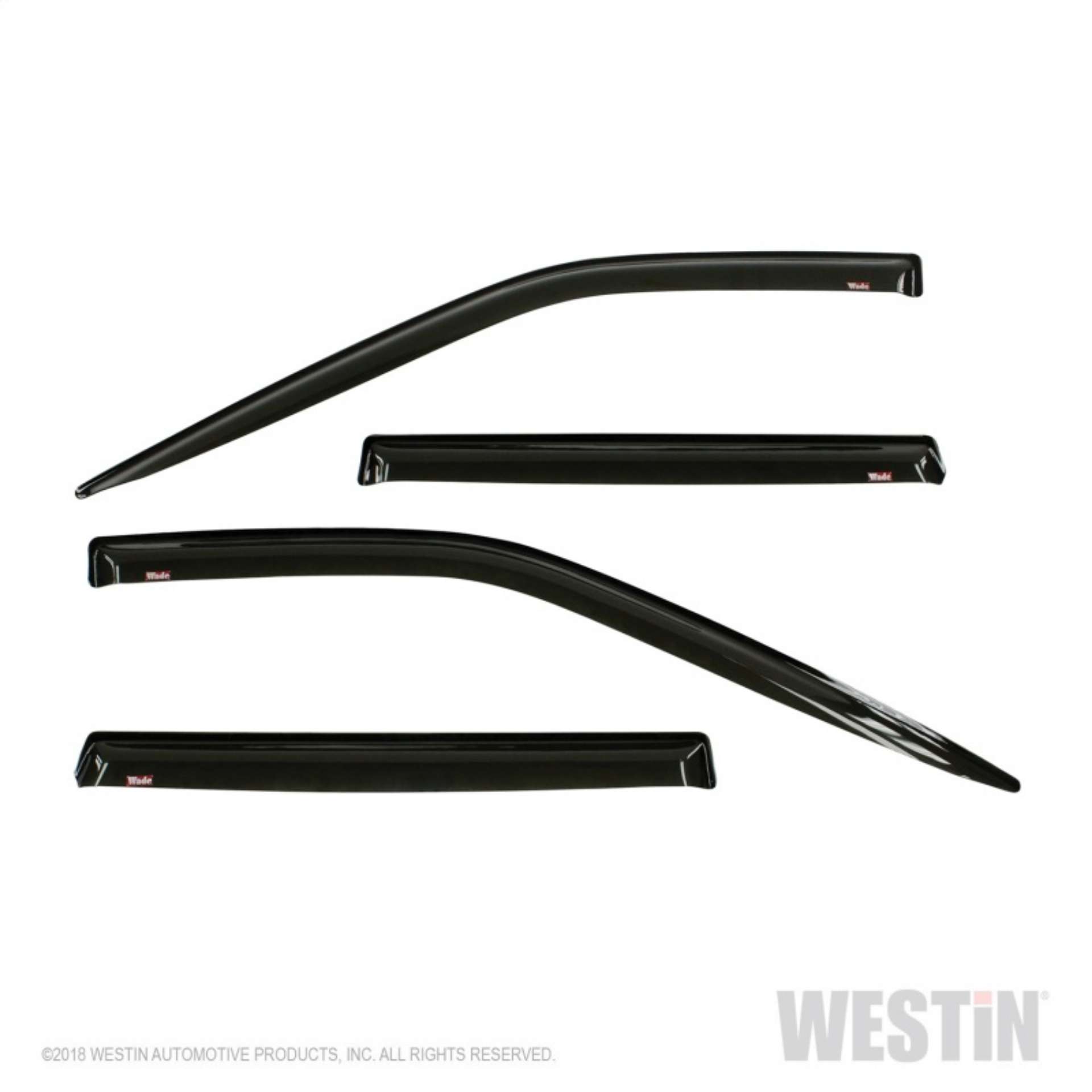 Picture of Westin 2018-2019 Ford Expedition Wade Slim Wind Deflector 4pc - Smoke