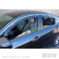 Picture of Westin 2016-2018 Honda Civic Sedan Wade In-Channel Wind Deflector 4pc - Smoke