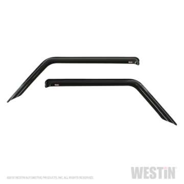 Picture of Westin 2018-2019 Jeep Wrangler JL Wade Slim Wind Deflector 2pc - Smoke