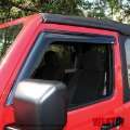 Picture of Westin 2018-2019 Jeep Wrangler JL Wade Slim Wind Deflector 2pc - Smoke