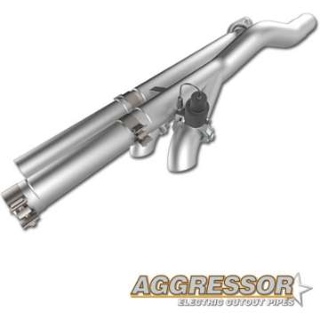 Picture of QTP 17-18 Ford Raptor EC-CC 2-5in 304SS Aggressor Cutout Dual Mid Pipes