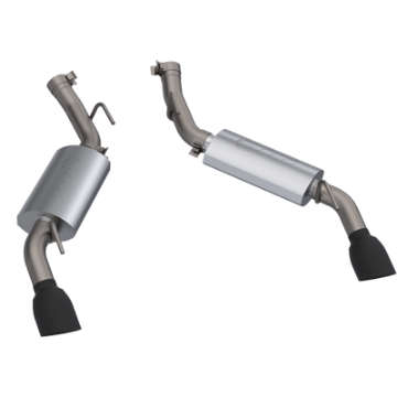 Picture of QTP 14-15 Chevrolet Camaro SS 6-2L 304SS AR3 Axle Back Exhaust w-4-5in Black Tips