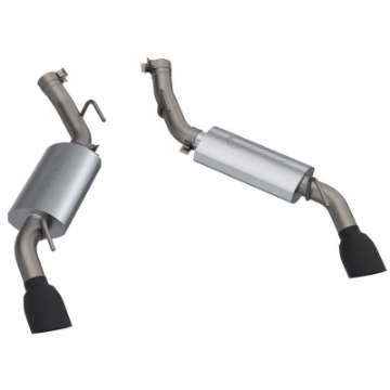 Picture of QTP 16-18 Chevrolet Camaro SS 6-2L 304SS AR3 Axle Back Exhaust w-4-5in Black Dual Tips