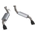 Picture of QTP 16-18 Chevrolet Camaro SS 6-2L 304SS AR3 Axle Back Exhaust w-4-5in Black Dual Tips