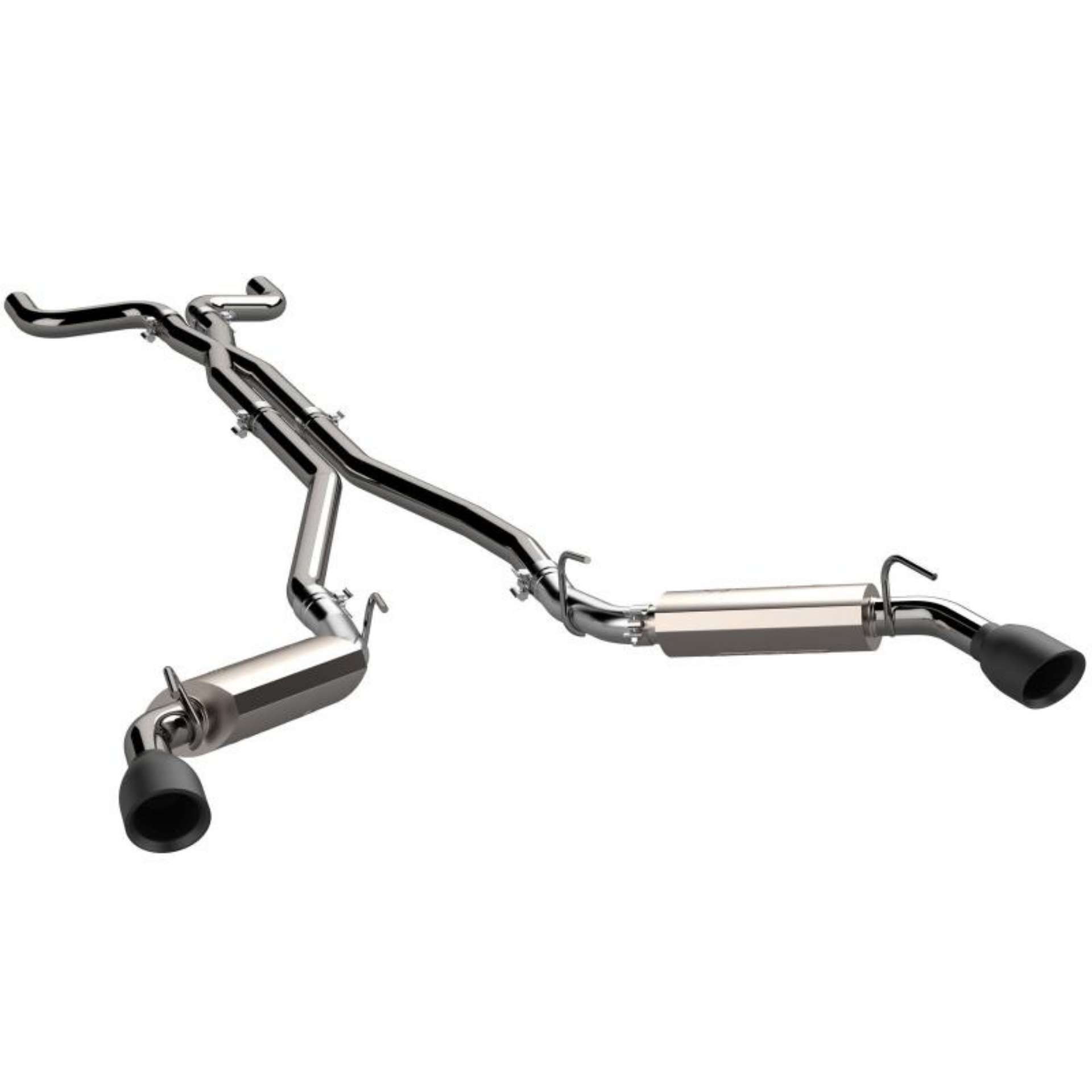 Picture of QTP 14-15 Chevrolet Camaro SS 6-2L 304SS AR3 Cat-Back Exhaust w-4-5in Black Tips