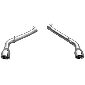 Picture of QTP 10-13 Chevrolet Camaro SS 6-2L 304SS Eliminator Muffler Delete Axle Back Exhaust w-4-5in Tips