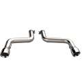 Picture of QTP 16-18 Chevrolet Camaro SS 6-2L 304SS Eliminator Muffler Delete Axle Back Exhaust w-4-5in Tips