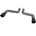 Picture of QTP 16-18 Chevrolet Camaro SS 6-2L 304SS Eliminator Muffler Delete Axle Back Exhaust w-4-5in Blk Tip