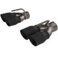 Picture of QTP 15-18 Dodge Challenger 5-7L 304SS Screamer Exhaust 3in Quad Tip Adapter w-Black Tips