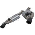 Picture of QTP 16-18 Chevrolet Camaro SS 6-2L 304SS Screamer Axle Back Exhaust w-3-5in Dual Black Tips