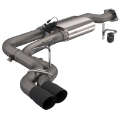 Picture of QTP 15-18 Ford F-150 CC-EC Standard Bed 304SS Screamer Cat-Back Exhaust w-3-5in Black Tips