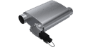 Picture of QTP 3in Weld-On 304SS Screamer Muffler w-Bolt-On QTEC Electric Cutout