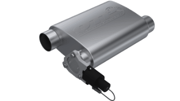 Picture of QTP 3in Weld-On 304SS Screamer Muffler w-Bolt-On QTEC Electric Cutout