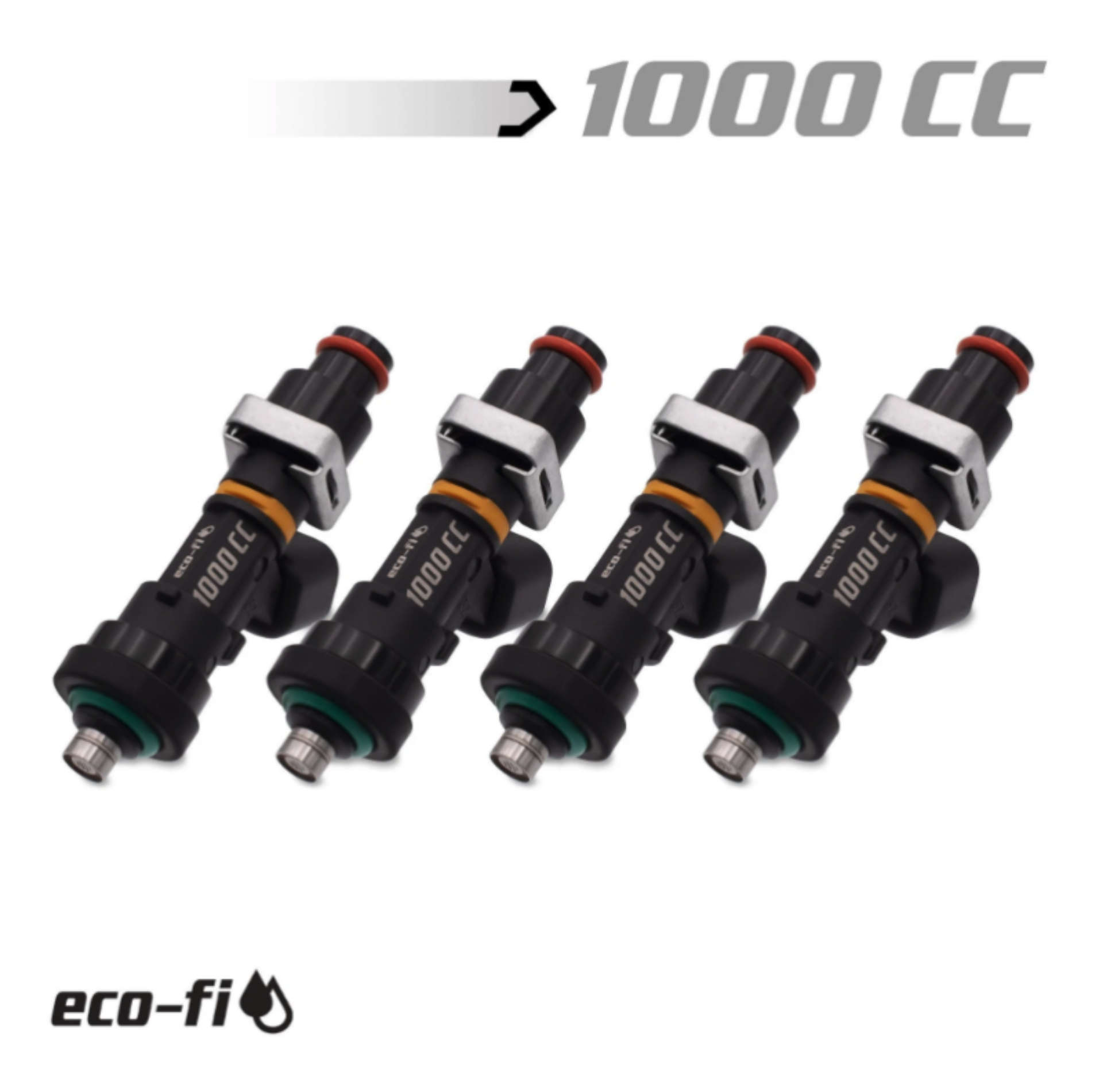 Picture of BLOX Racing Eco-Fi Street Injectors 1000cc-min w-1in Adapter Honda B-D-H Series Set of 4