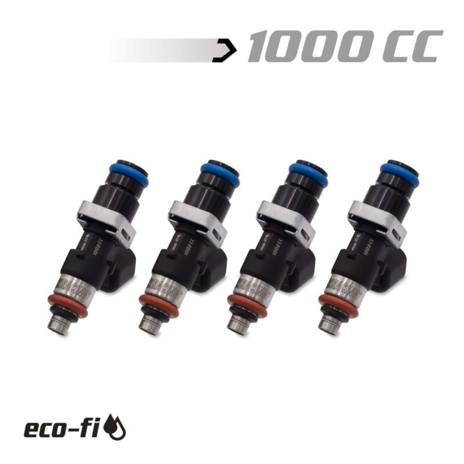 Picture of BLOX Racing Eco-Fi Street Injectors 1000cc-min w-1-2in Adapter Honda K Series Set of 4