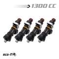 Picture of BLOX Racing Eco-Fi Street Injectors 1300cc-min w-1-2in Adapter Honda B-D-H Series Set of 4