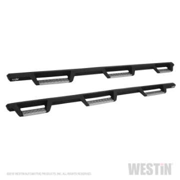 Picture of Westin-HDX 17-18 Ford F-250-350 Crew Cab 6-75ft Bed Stainless Drop Nerf Step Bars - Textured Black