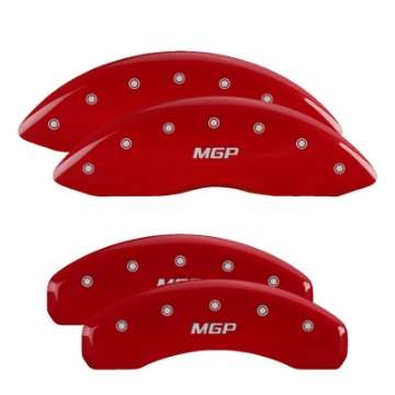 Picture of MGP 4 Caliper Covers Engraved F&R MGP Red Finish Silver Characters 11-18 Jeep Grand Cherokee