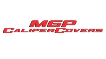 Picture of MGP 4 Caliper Covers Engraved Front & Rear 11-18 Jeep Grand Cherokee Red Finish Silver SRT-8 Logo